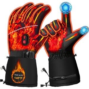 Heated Gloves for Men Women,Electric Heated Gloves Camping Hand Warmers Winter